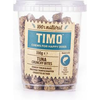 👉 Houten blok Timo Crunchy Blokjes Emmer - Hondensnacks Tonijn 330 g 8711621972790