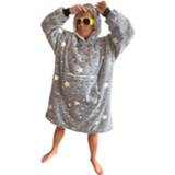 👉 Deken default Badrock Luxe snuggie met hoodie - Glow in the dark