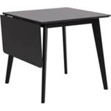 👉 Eettafel hout zwart Vestbjerg Karyna 120 x 80 cm - Oak