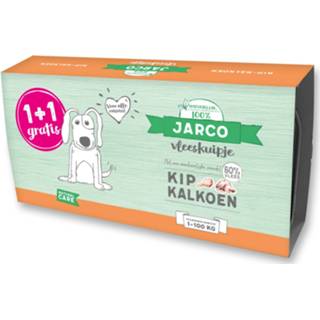 👉 Hondenvoer Jarco Dog Vleeskuipje 1+1 2x150 g - Kip&Kalkoen 1-100 Kg 8719848011087