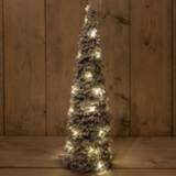 👉 Kerstverlichting groen wit Cbd Decoratieboom Besneeuwd - 60 cm Warm 30 led 8713619412561