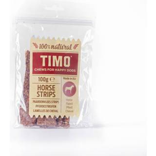 👉 Hondensnack Timo Strips 100 g - Hondensnacks Paardenvlees 8711621972004 8711621972240