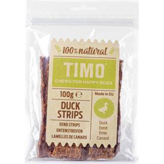 👉 Hondensnack Timo Strips 100 g - Hondensnacks Eend 8711621971984 8711621972240