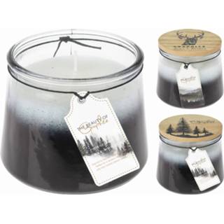 👉 Kaars glas Homestyle In - Branders 10x10x9 cm Assorti 8720573003827