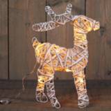 👉 Kerstverlichting wit Cbd Lichtfiguur Hert - 37 cm Warm 10 led 8713619390517