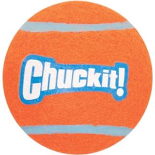 👉 Oranje blauw wit l Chuckit Tennis Ball 7 Cm 2 Pack - Hondenspeelgoed 660048001867