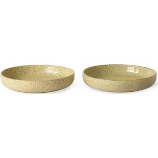 👉 Diepe bord geel active Diep Yellow Gradient ceramics set van 2 8718921037280
