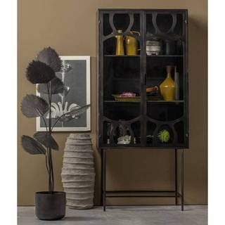 👉 Vitrinekast zwart metaal active Gracious