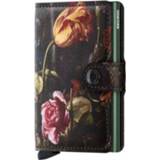 👉 Portemonnee leer unisex drukknopen nederlands multi Secrid Mini Wallet Art Flowers 8718215289173