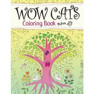 👉 Engels WOW CATS Coloring Book by Junko (Japanese-English edition) 9781945352096