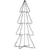 👉 Zwarte metalen active Verlichte figuren 3D lichtboom/metalen boom/kerstboom met 190 led lichtjes 117 cm