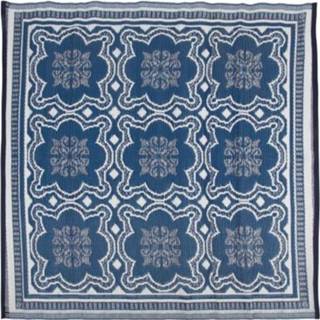 👉 Buitenkleed blauw wit Esschert Design tegels blauw-wit 151,5cm 8714982142277