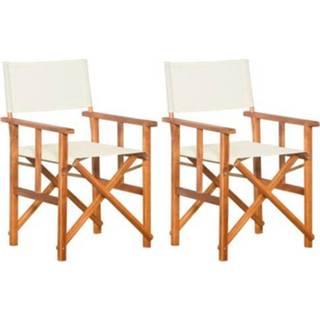 👉 Terrasstoel acaciahout VidaXL tuinstoel regisseur inklapbaar 2 stuks 8719883711751