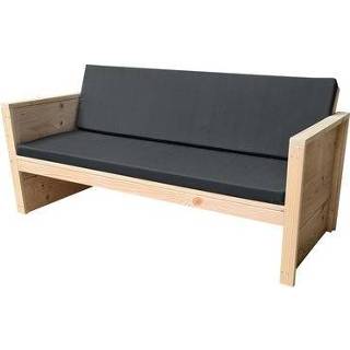 👉 Tuinbank vurenhout Wood4you Ameland bouwpakket 152x57x72cm + kussen 9110025710516