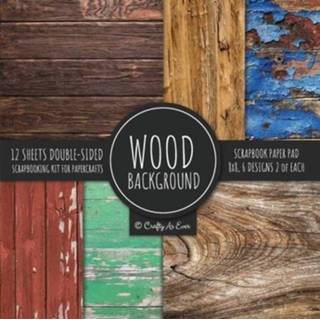 👉 Kladblok multicolor engels Wood Background Scrapbook Paper Pad 8x8 Scrapbooking Kit for Papercrafts, Cardmaking, DIY Crafts, Rustic Texture Design, 9781951373245