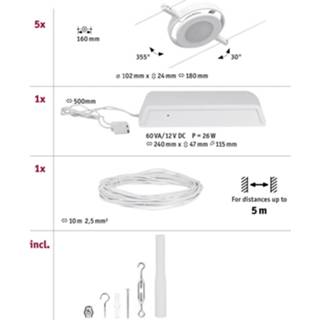 👉 Kabelsysteem Mat Wit a+ Paulmann Wire RoundMac LED kabelsysteem,