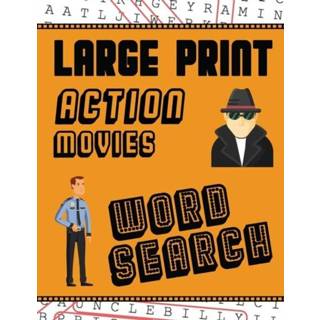 👉 Large engels Print Action Movies Word Search 9781952772580