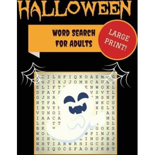 Large engels Print Halloween Word Search For Adults 9781952772672