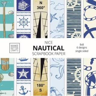 👉 Kladblok engels Nice Nautical Scrapbook Paper 9781953987174