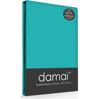 👉 Kussenslop groen turkoois Damai Kussenslopen Turquoise (2 stuks)-40 x 60 cm 8712366607749