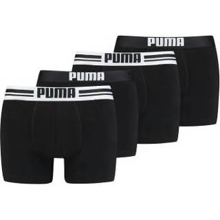 👉 Small mannen zwart Puma 4 stuks Placed Logo Boxer 0