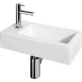 Fonteinset keramiek wit Differnz Helios incl. kraan links - 8712793548981