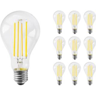 👉 Gloeilamp Voordeelpak 10x Noxion Lucent Klassiek LED A70 E27 12W 827 Helder | Dimbaar - Vervanger voor 100W 8719157036351