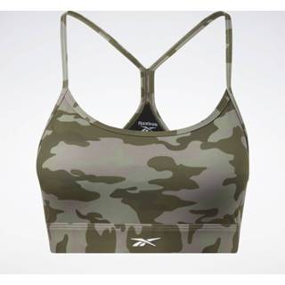 👉 Sport BH XS vrouwen army green Lux Skinny Strap Camo Print Sportbeha