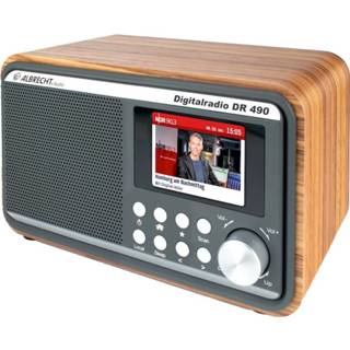 👉 Draagbare radio walnut DAB+ nederlands Albrecht: DR490 Internet/DAB+/FM - walnoot 4032661274939