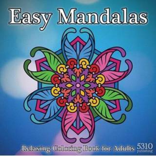 Engels mannen Easy Mandalas - Relaxing Coloring Book for Adults 9781990158100