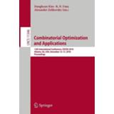 👉 Engels Combinatorial Optimization and Applications 9783030046507