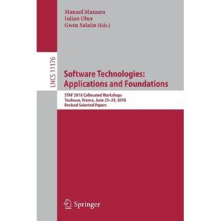 👉 Software engels Technologies: Applications and Foundations 9783030047702