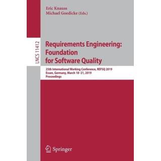 👉 Software engels Requirements Engineering: Foundation for Quality 9783030155377