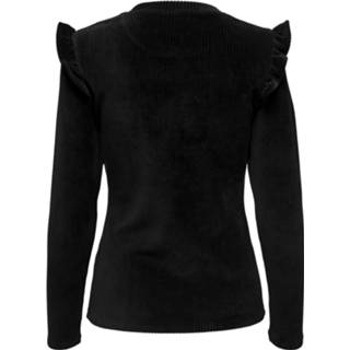 XS vrouwen asfalt Only onlfenja life l/s frill top jrs 5715212182721