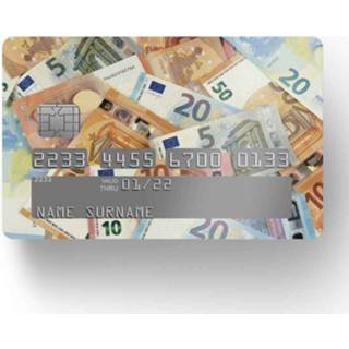 👉 Decoratiesticker nederlands Decoratie stickers creditcard Bovengrens euro geld