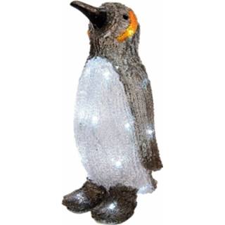 👉 Kerstverlichting kunststof multikleur Pinguin Met Led Licht 33 Cm 8719538117334