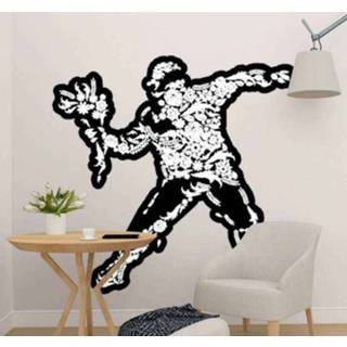 Muursticker nederlands Muurstickers personen Bloeien vandalisme banksy fanart