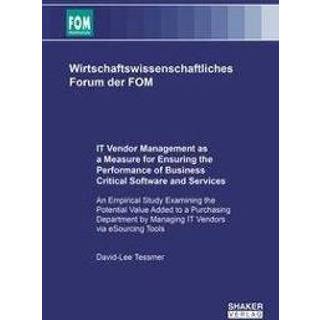 👉 Software engels mannen IT Vendor Management as a Measure for Ensuring the Performance of Business Critical and Services 9783844067118