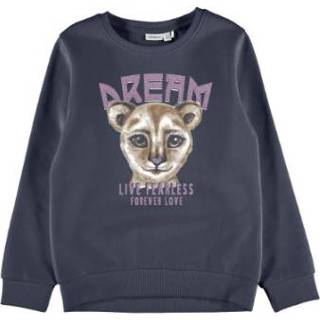 Sweatshirt babymode meisjes blauw Name it Nmfvenus Dark Sapphire 5715207301335