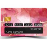 👉 Decoratiesticker roze goud nederlands Decoratie stickers creditcard en marmereffect