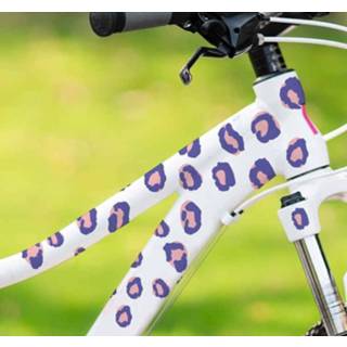 Fiets roze nederlands stickers luipaard