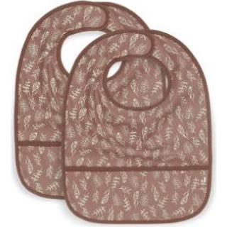 👉 Mengweefsel jongens bruin Jollein Bib waterdicht Meadow kastanje 2-pack 8717329363489