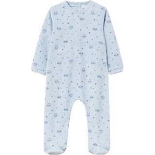 👉 OVS Velours romper Celestial Blue Allover print