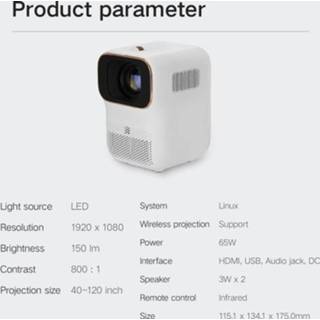 👉 Projector Xming Mini Q1 SE LED 1080P HD Clear Projection Global Version