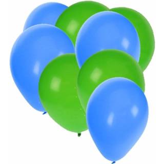 👉 Ballon groene blauwe En Ballonnen 30 Stuks - 8718758798569