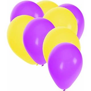 👉 Ballon paarse gele En Ballonnen 30 Stuks - 8718758798507