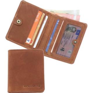👉 Portemonnee active Platte RFID vintage ecoleer - Fox cognacbruin 8719743367357
