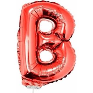 👉 Folie rood Ballon Letter B 41 Cm - Ballonnen 8719538160460