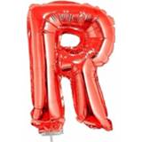 👉 Folie rood Ballon Letter R 41 Cm - Ballonnen 8719538162723