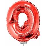 👉 Folie rood Ballon Letter Q 41 Cm - Ballonnen 8719538162716